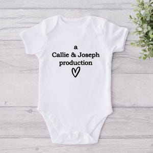 PERSONALIZED production onesie Custom Design Onesies ® ; Custom Onesie® ; Personalized Onesie ; Baby shower gift ; Baby bodysuit  ; new baby