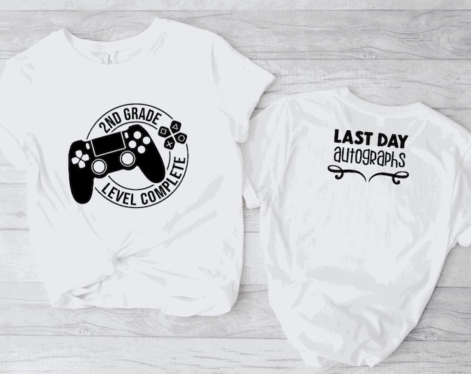 last day of 2nd grade tshirt ; 2nd grade level complete tshirt ; last day of second grade tshirt ; youth tshirt ; kids tshirt