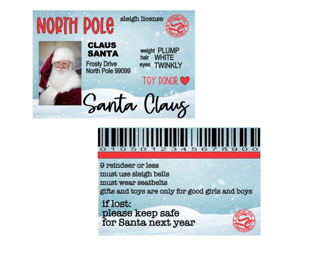 Santa ID PNG / Santa license PNG