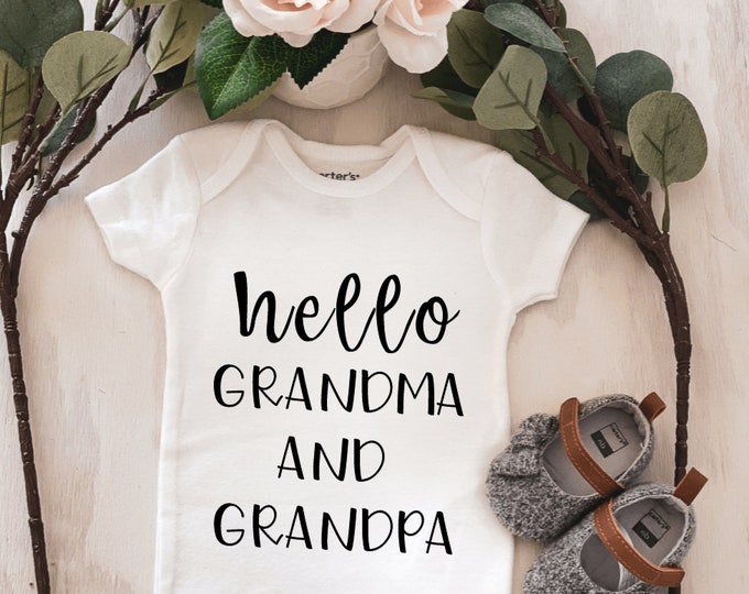 Baby birth announcement onesie® for grandparents