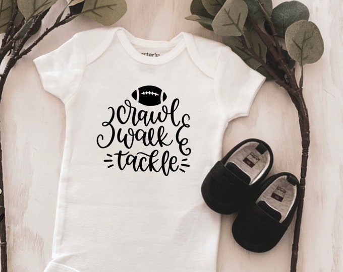Baby Football Onesie® - Crawl Walk Tackle