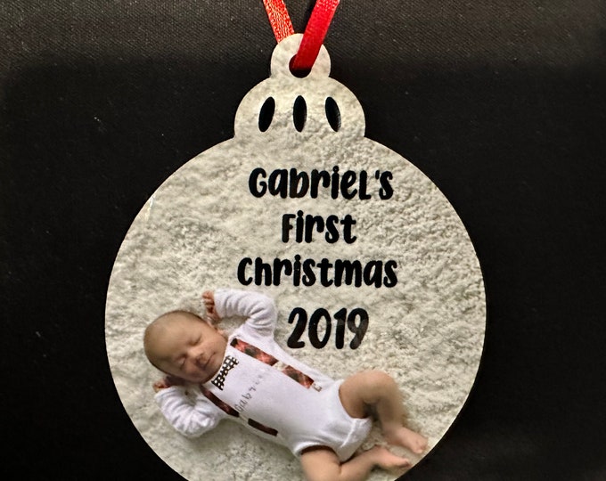 Custom Christmas Ornament ; Custom Wedding Ornament ; Custom baby first christmas ornament ; In Memory Ornament ; Custom Christmas Gift