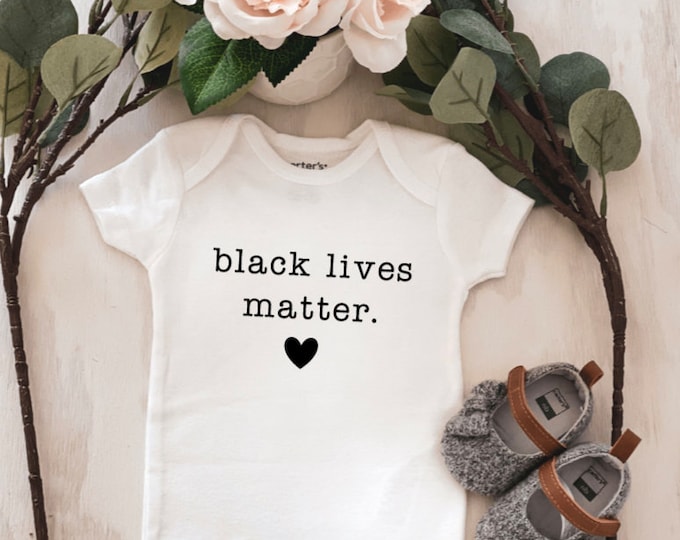 Black Lives Matter Baby Onesie® baby onesie - custom onesie - baby shower gift - personalized onesie