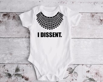 RBG Ruth Bader Ginsburg Baby Onesie ; baby meisje; rechter onesie van het Hooggerechtshof ; vrouwen behoren tot krachtige postions ; feministische onesie