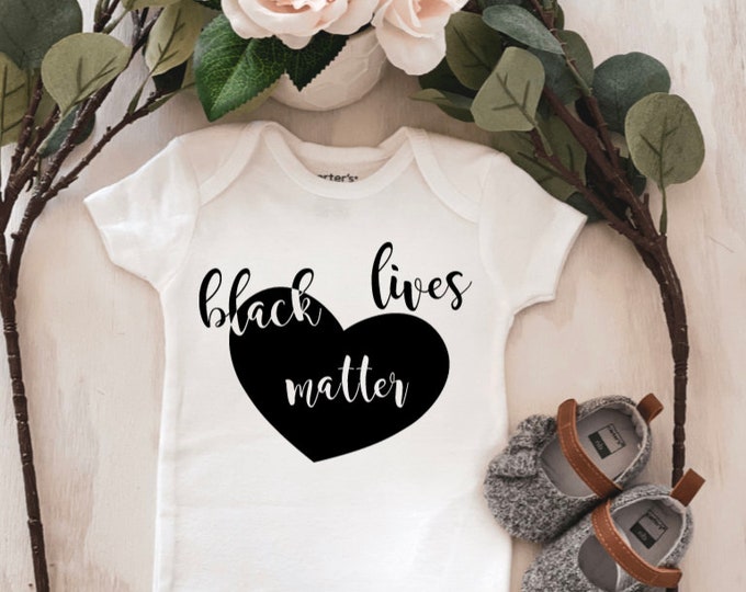 Black Lives Matter Baby Onesie® baby onesie - custom onesie - baby shower gift - personalized onesie