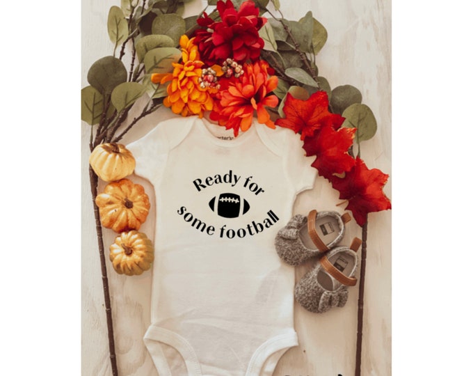 Football Onesie ; Game day onesie ; custom onesie ; baby onesie ; personalized onesie ; baby shower gift ; football baby bodysuit