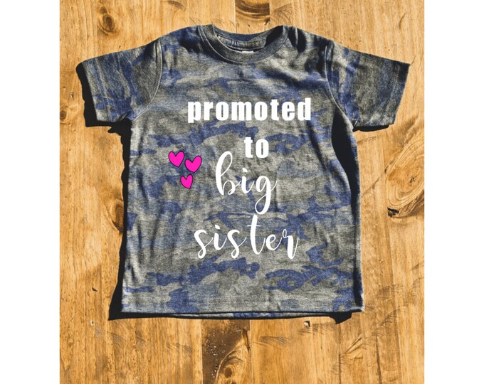 Big Sister Toddler Tshirt ; Toddler Tee ; Toddler T-shirt ; Custom toddler t-shirt ; big sister shirt ; new big sis ; new sibling shirt