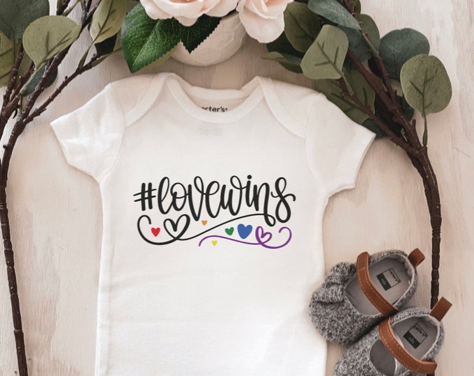 PRIDE LOVE baby Onesie® baby onesie - custom onesie - baby shower gift - personalized onesie