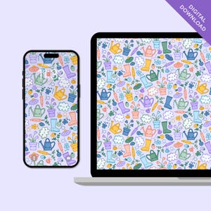 Spring Digital Wallpaper | Mobile & Desktop Wallpapers for Phone, Laptop, Computer, Tablet | Background Lockscreen | Cute Illustration