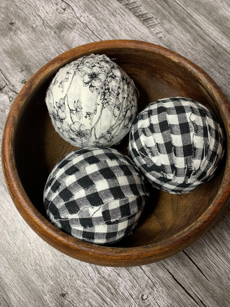 Rag Ball Bowl Filler Dough Bowl Fillers Primitive Bowl Etsy