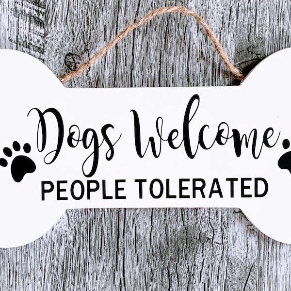 Letrero de bienvenida con forma de hueso de perro, decoración personalizada para mascotas