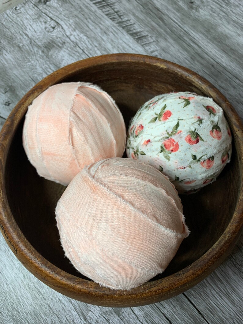 Rag Ball Bowl Filler Dough Bowl Fillers Primitive Bowl Etsy