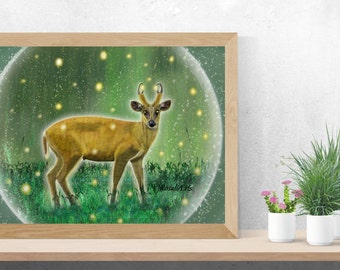 Illustration The Golden Muntjac
