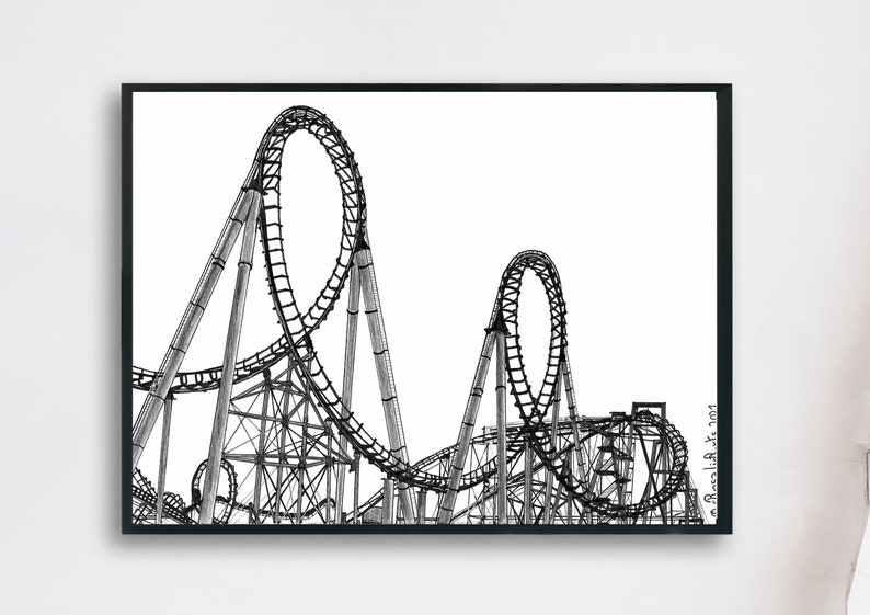 Inktober Roller coaster image 1