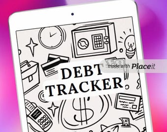 Digital Debt Tracker Bundle - 12 Pages for Tracking Bills and Finances