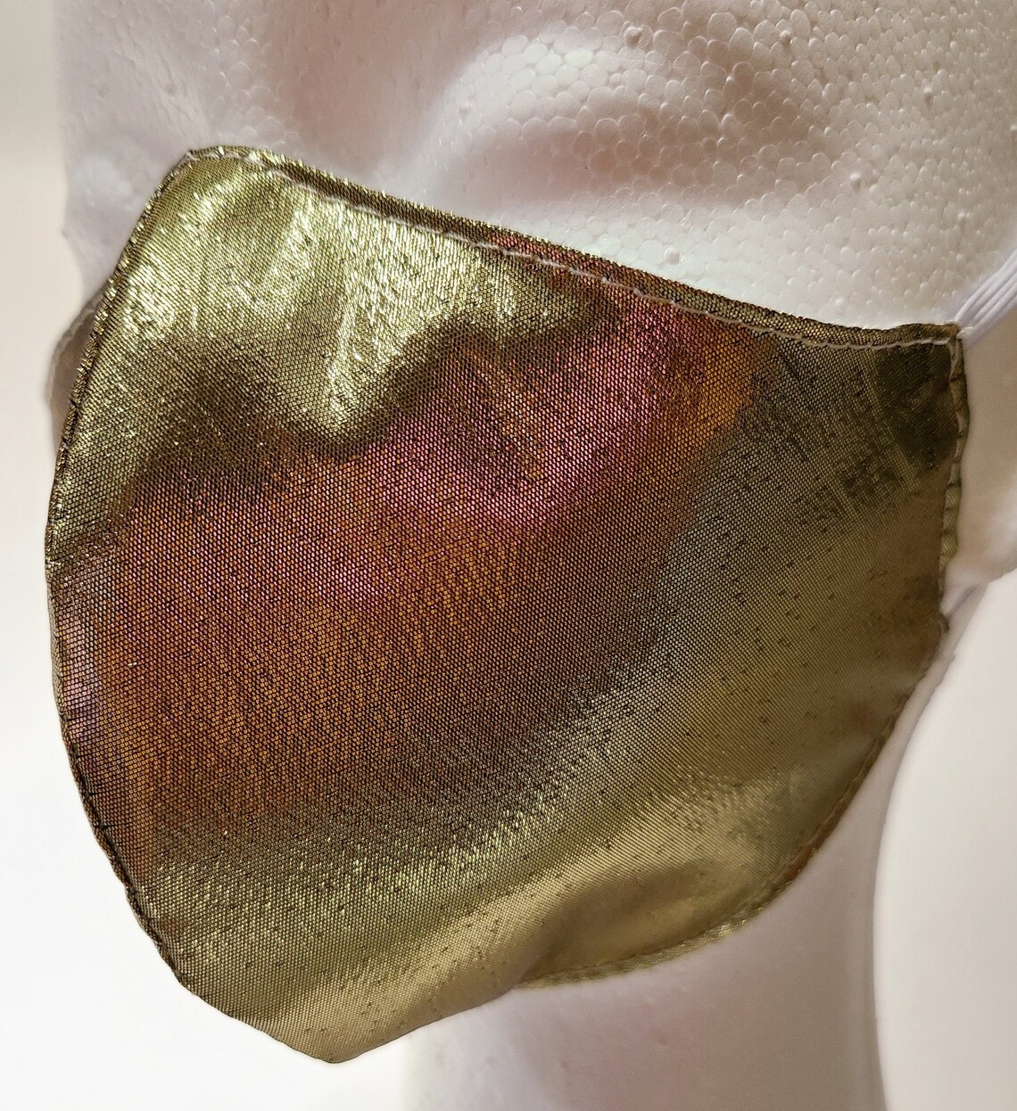 Gold Metallic Face Mask Etsy