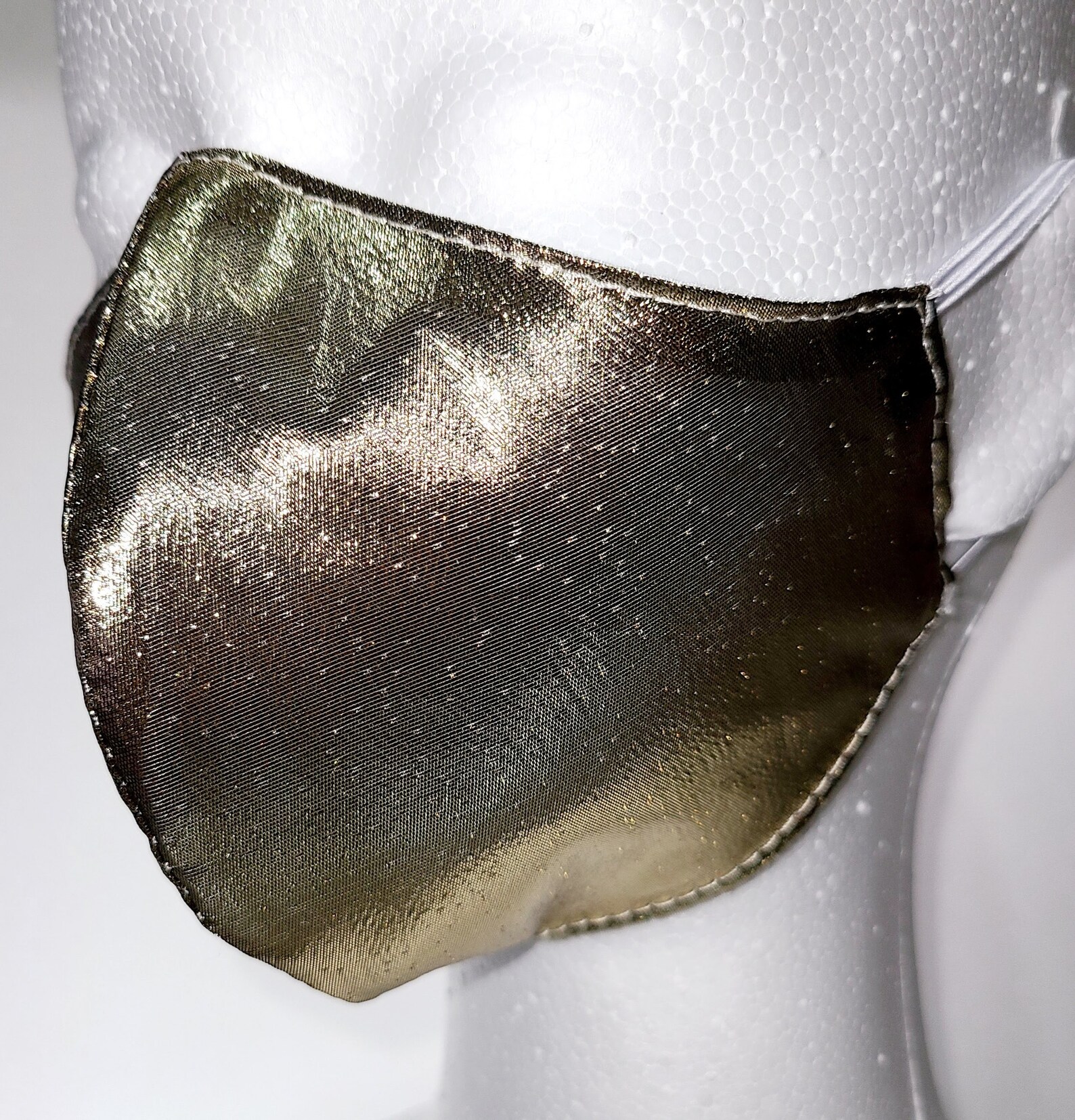 Gold Metallic Face Mask Etsy