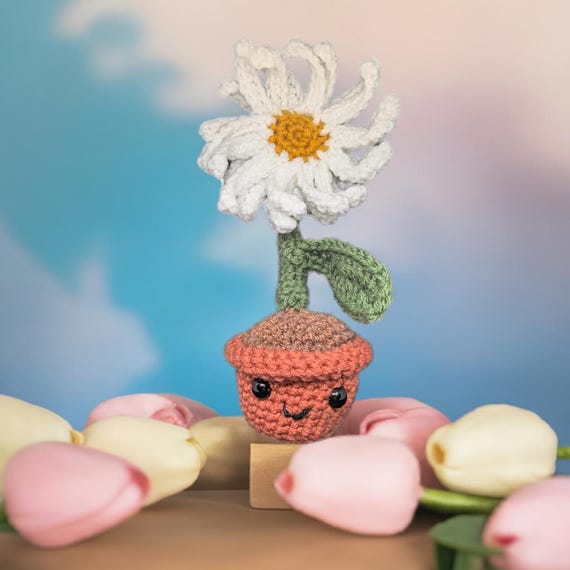 花付きあみぐるみ　36個 デイジーあみぐるみフラワーキューティーかぎ針編みキット - Etsy 日本