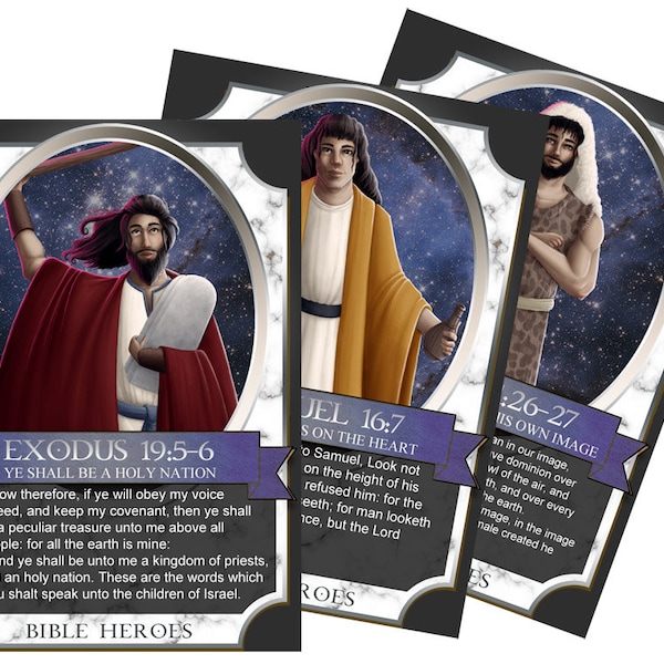 Bible Heroes: Scripture Doctrinal Mastery Cards - Old Testament