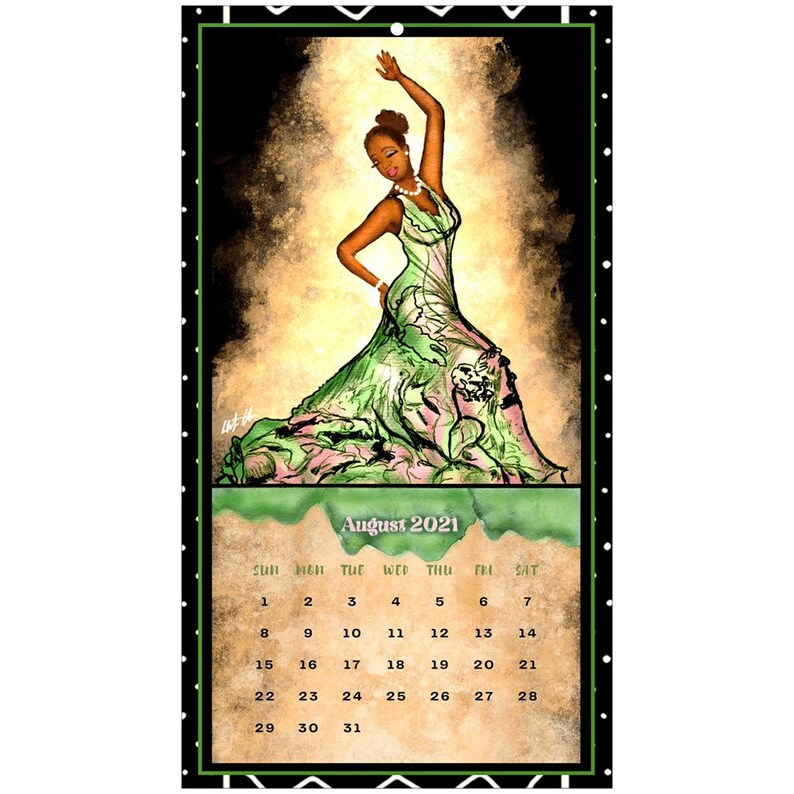 African American Art Afrocentric Black Art Wall Calendars Etsy