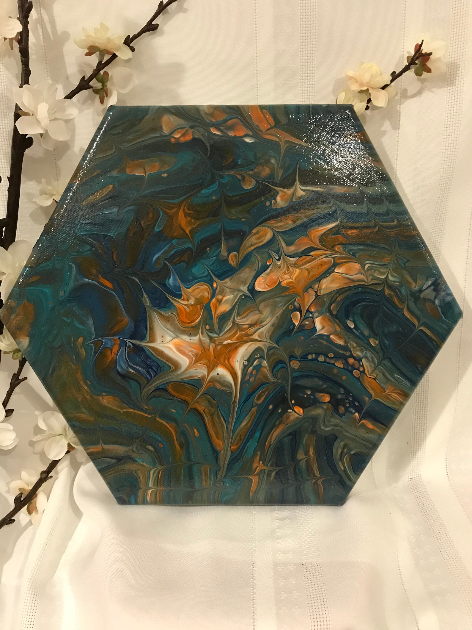 Hand Painted Abstract Wall Art Etsy