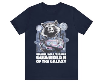 Unisex Jersey Short Sleeve Tee cadeau unique galaxy mignon raton laveur animal ami