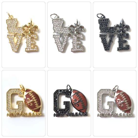 Fleur De Lis LOVE Louisiana/ Go New Orleans Charms