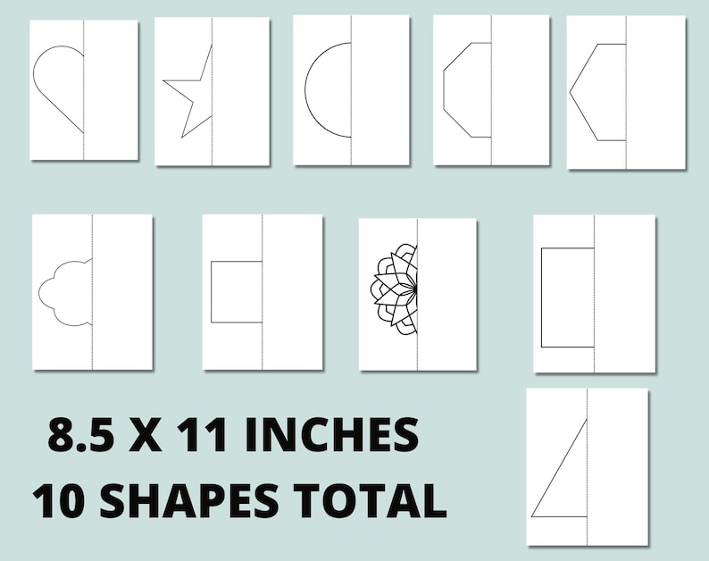 Paper fold and cut patterns scissors cutting practice worksheets for