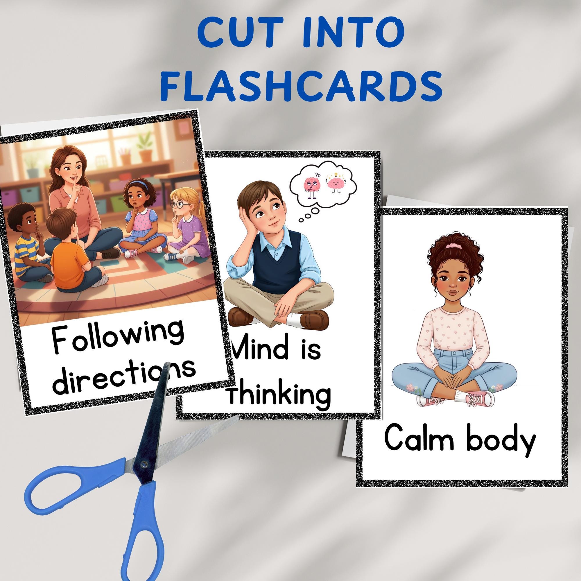 Classroom Circle Time Rules Visuals and Rules | Whole Body Listening ...