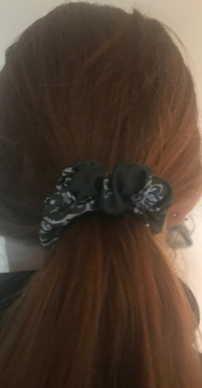 Handmade Gift Gift for Her Raincoat-Fall Scrunchies-Thick hairband Girls Hair Accessories Handmade