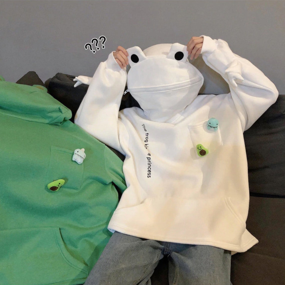 frog zip hoodie