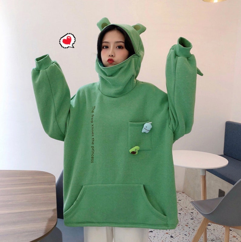 frog zip hoodie