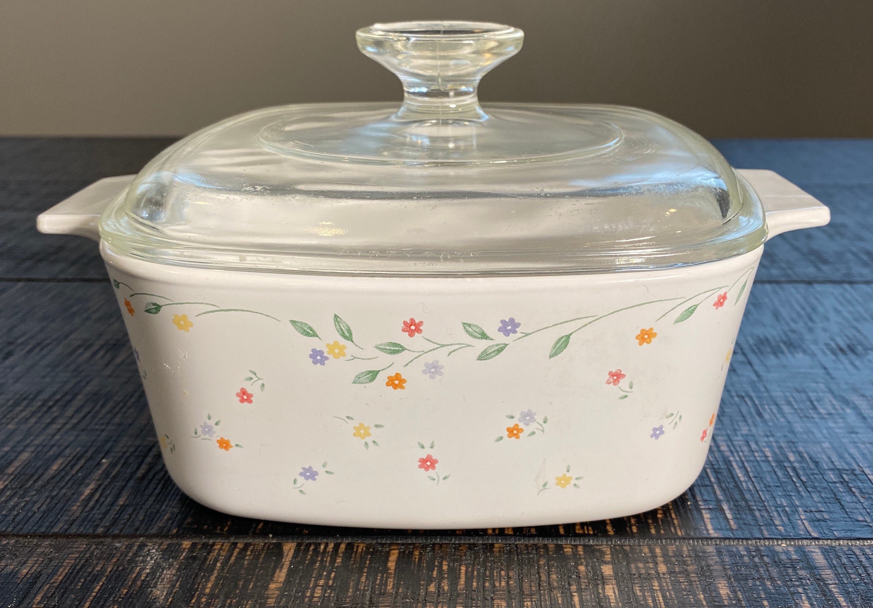 Vintage Corning Ware English Meadow A1 1 1/2 quart Casserole Etsy