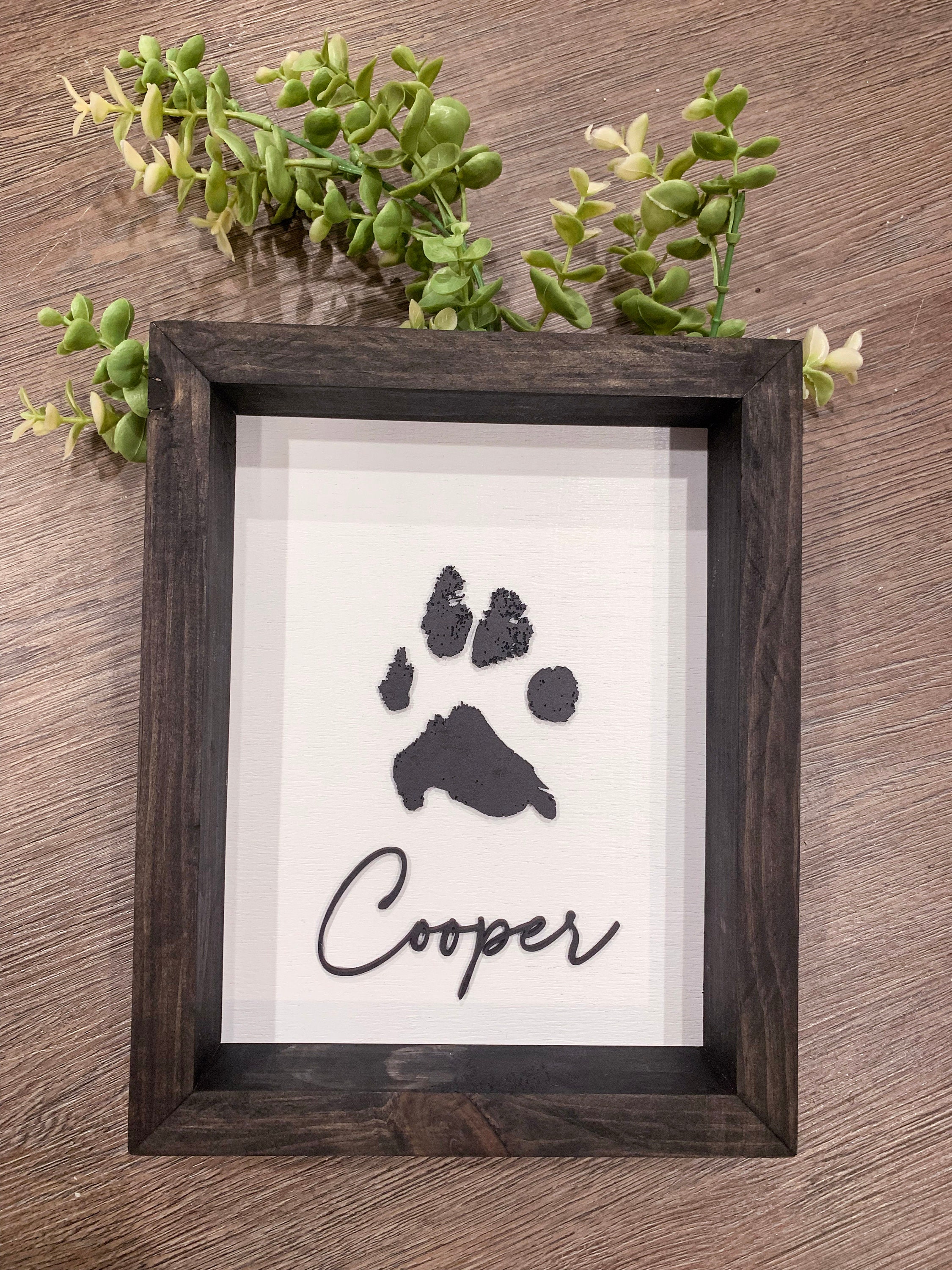 Dog Paw Print Frame Ideas