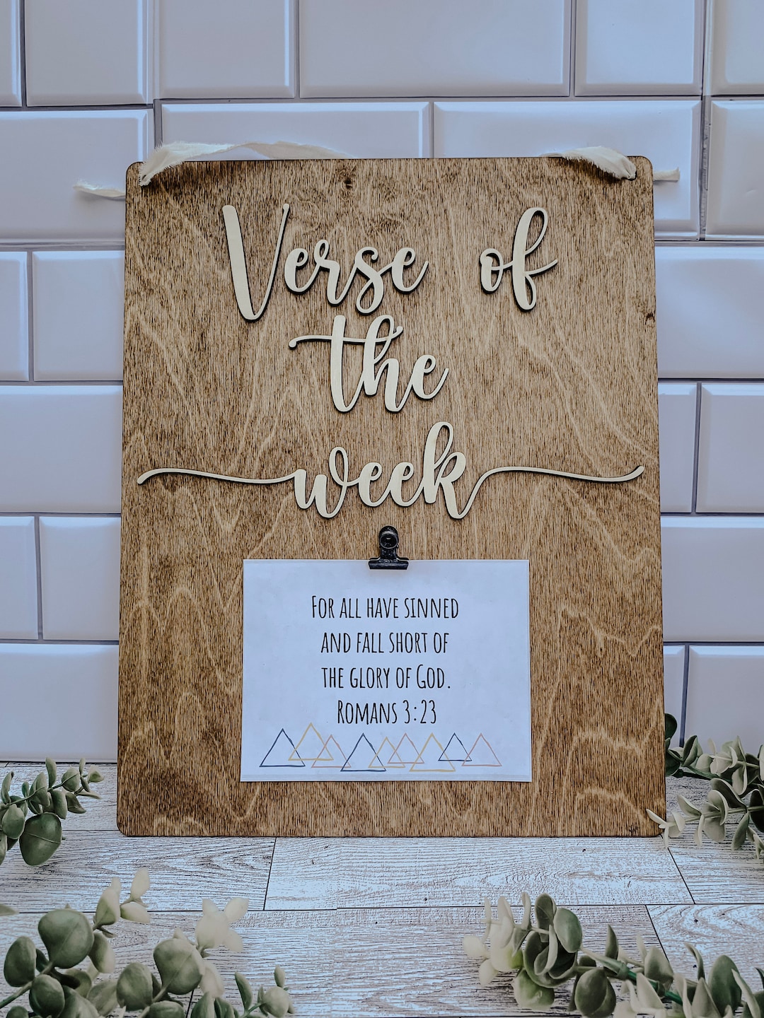 Wooden Verse of the Week Sign, Bible Memory Verse Sign, Bible Verse