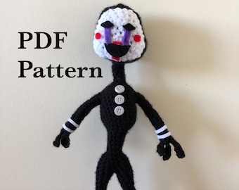 PUPPET Five Nights at Freddy's Crochet Pattern - DIGITAL DOWNLOAD