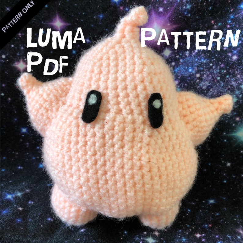 LUMA Super Mario Galaxy Crochet Pattern DIGITAL DOWNLOAD Etsy
