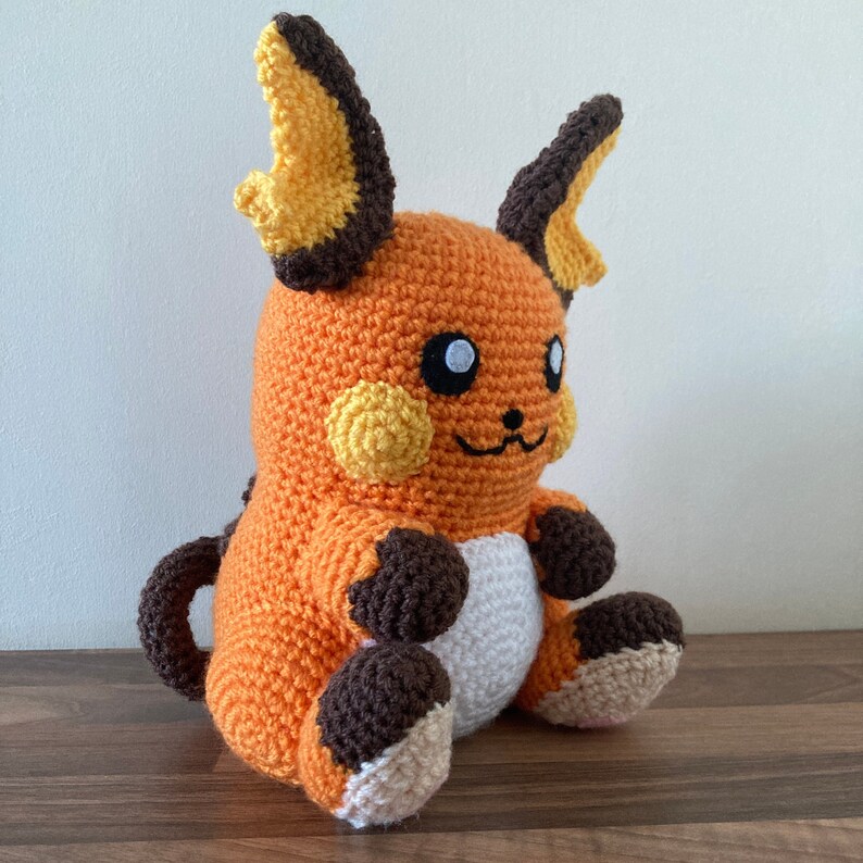 Rachu Pattern RAICHU Pokemon Crochet Pattern - Digital DOWNLOAD - Etsy UK