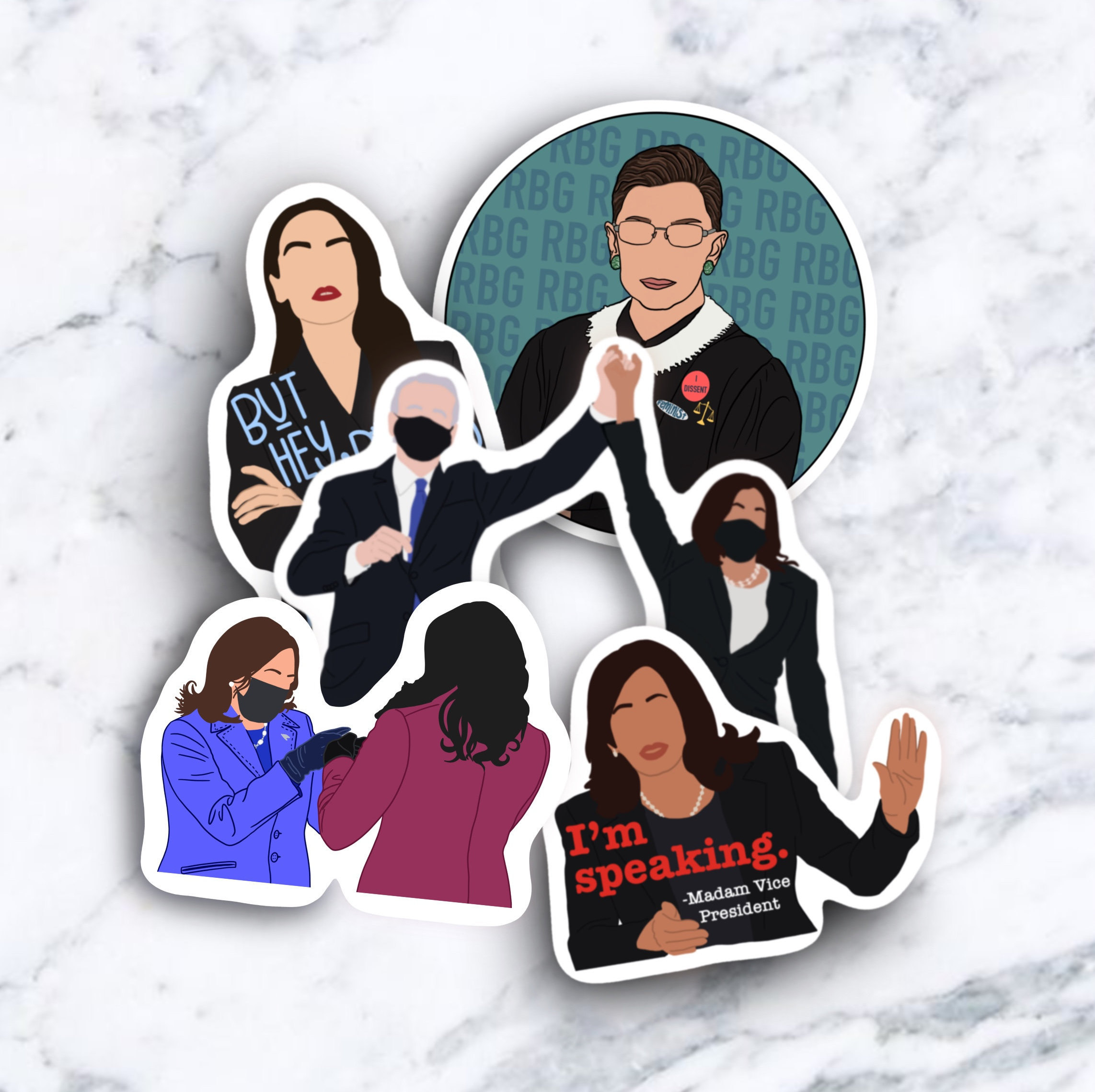 U.S Political Figures Diecut Stickers