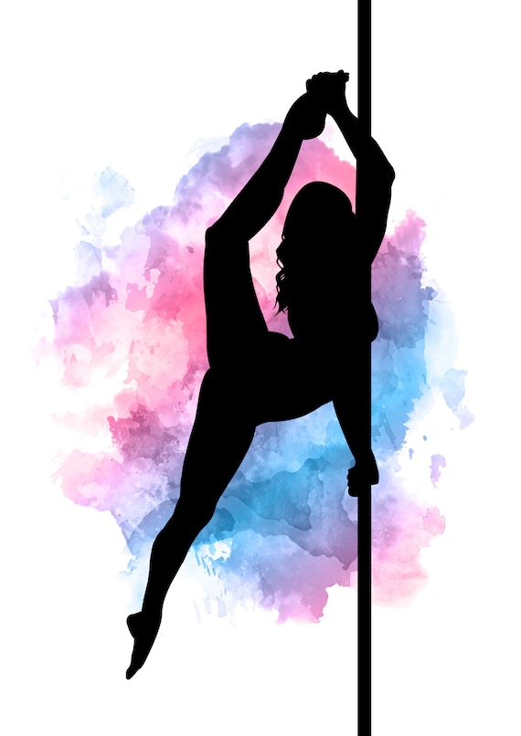 Set Of 3 Pole Dancing Fantasy Silhouette Artwork Wall Art Etsy Ireland
