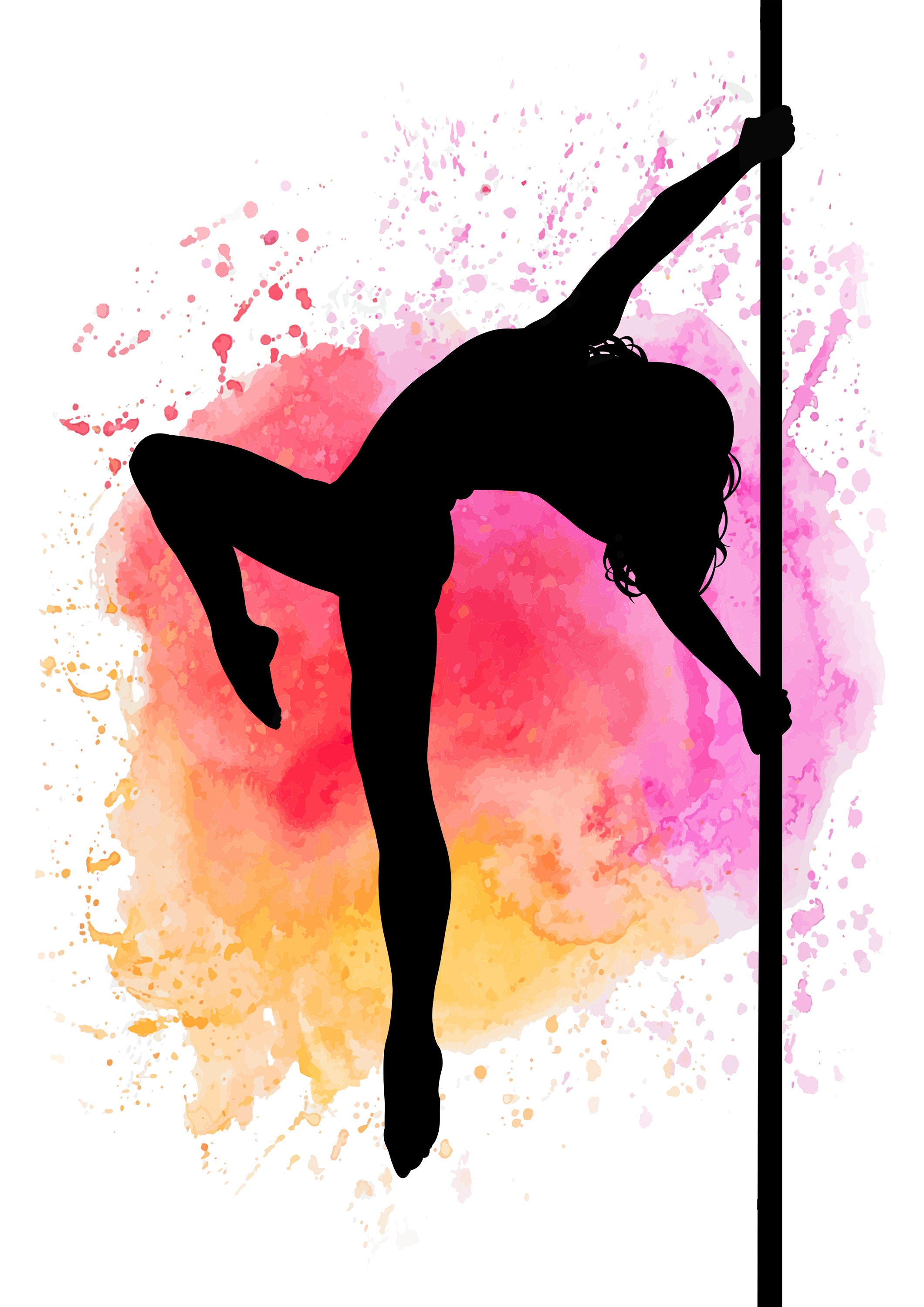Pole Dancer ART PRINT Pole Dancing, Dance, Gift for her, Woman, Girl, Wall  Art, Home Decor