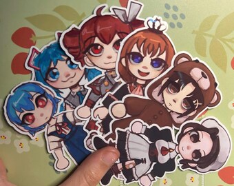 Goober Chibi Stickers | Madoka, Vocaloid, Umineko, Lain, Evangelion ++