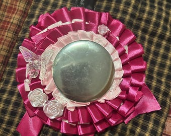 Pink 58 mm Rosette Keychain for Ita Bags