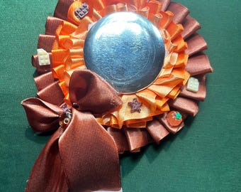Brown and Orange 58 mm Rosette for Ita Bags