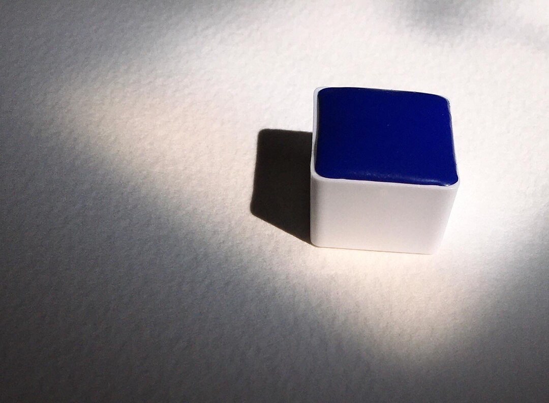 Yinmn Blue Watercolor Paint Half Pan Genuine Yinmn Authentic B86 Pure