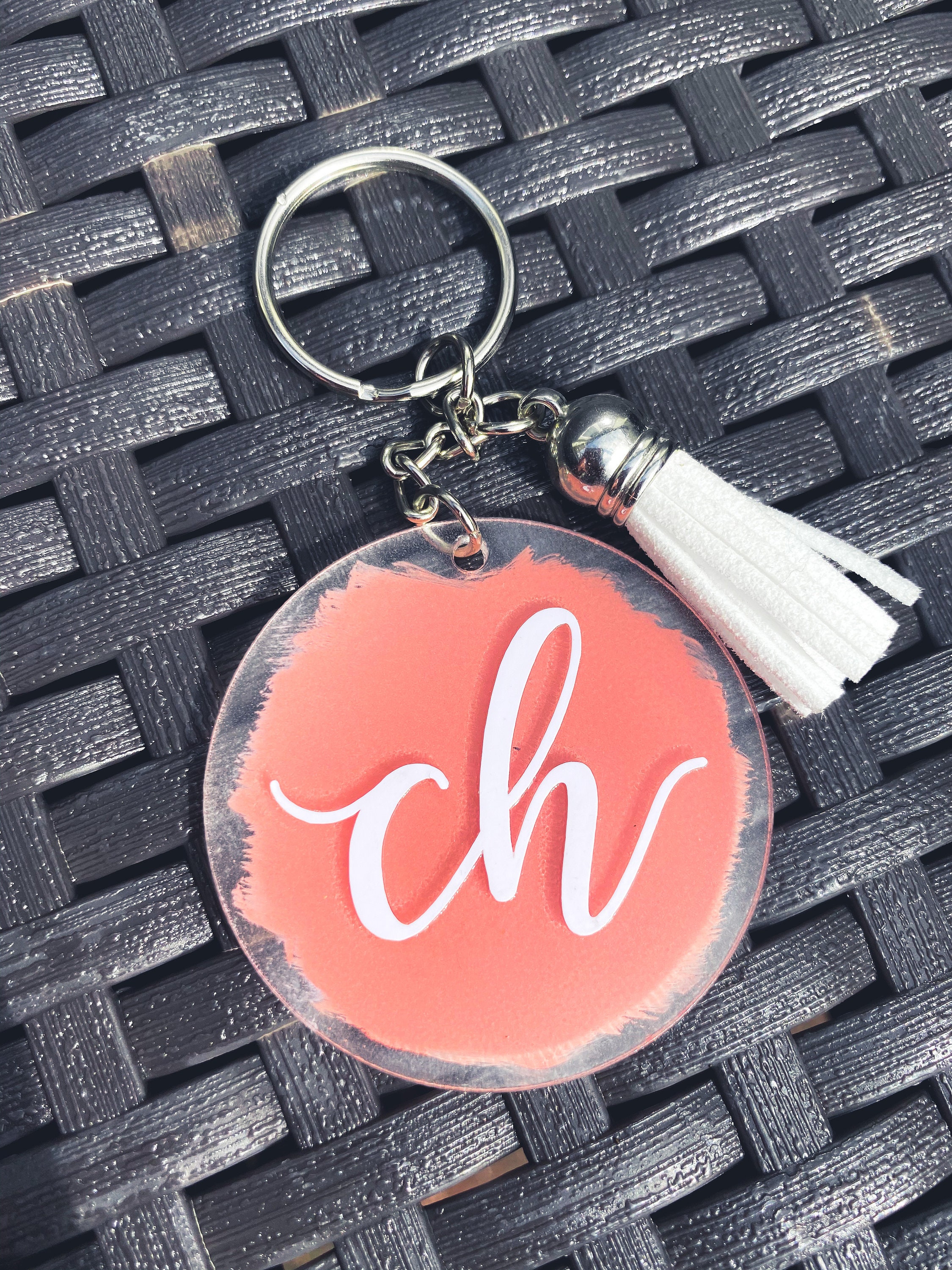 Personalised Initial Key Ring Etsy UK