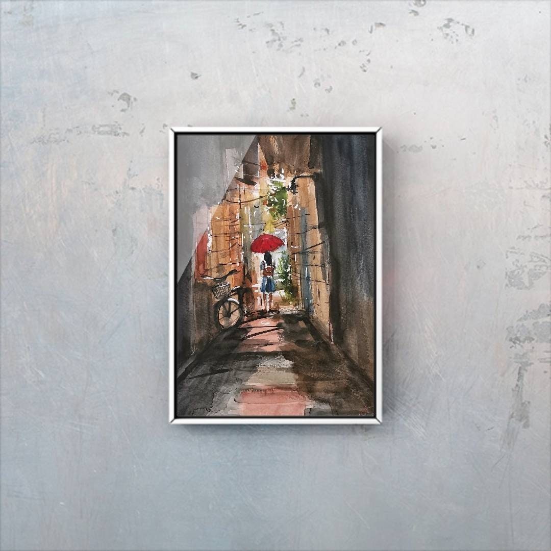 Watercolor painting Wall decor Art Etsy