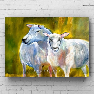 Sheep Painting sheep wall art sheep decor