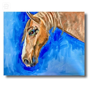 Horse painting Cute horse horse portrait