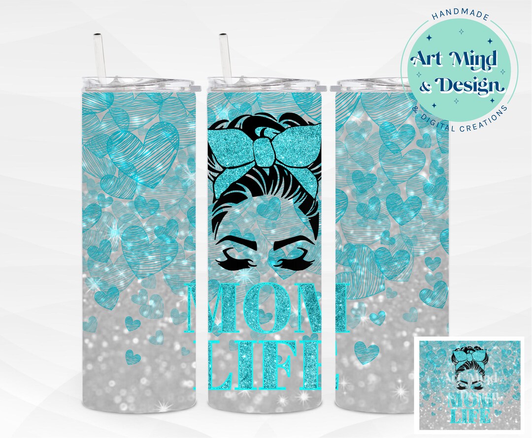 Mom Life Tumbler Wrap Mother Sublimation Designs Downloads Skinny 20oz